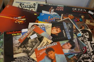 Collection of LP records and singles