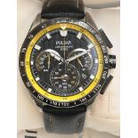 Pulsar chronograph divers wristwatch with box