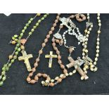 A collection of rosary beads