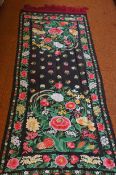 Hand stitched good quality floral table runner