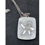 Silver necklace & lambretta pendant