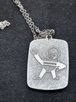 Silver necklace & lambretta pendant