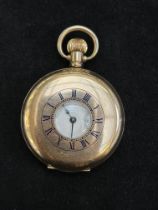 Waltham half hunter pocket watch, good condition a