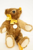 1909 Replica Steiff bear with tags & growler