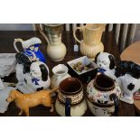 Good selection of ceramics to include Crown Devon,