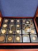 Unsorted early coin collection with presentation b