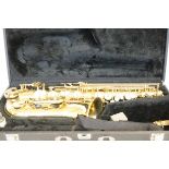 Cased saxophone, Jupiter wind instrument