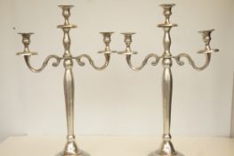 Large pair of candelabras, 59cm