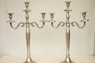 Large pair of candelabras, 59cm