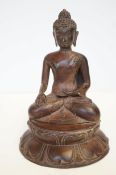Bronze figure of a Buddha, 29cm
