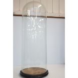 Very large glass dome, approx. 76cm