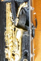 Cased Jupiter saxophone