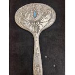 Art nouveau hand mirror