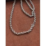 Silver belcher neck chain