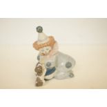 Lladro 5878 baby clown with puppy