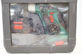Parkside 18volt cased drill with charger - unteste