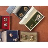 Good collection of boxed cufflinks to include silv