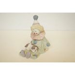 Lladro 5277 baby clown with puppy