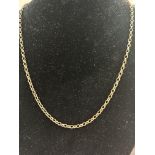 9ct Gold chain Weight 12.4g Length 58 cm