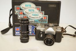 Vintage Zenntih-B camera spare lens & carry case