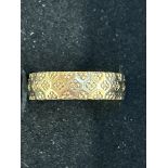 9ct Gold wedding band Size Q