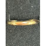 9ct Gold wedding band Size P