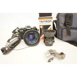 Minolta X-500 camera, extra lens and case