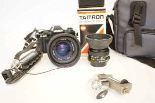 Minolta X-500 camera, extra lens and case