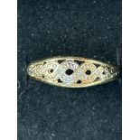 9ct Gold ring Size P