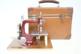 Essex miniature sewing machine with case & instruc