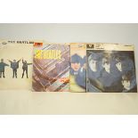 Four Beatles LPs: Help, With the Beatles, Beatles