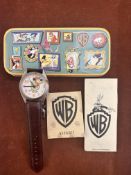 Vintage Warner Brothers wacky races wristwatch wit