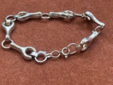 Silver spanner bracelet
