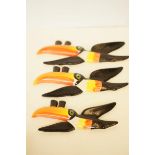 Set of 3 Carlton ware guinness toucans