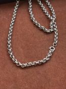 Silver belcher neck chain