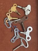 Bag of assorted clock keys