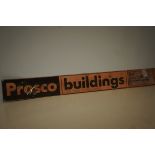 Presco buildings vintage metal sign