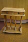 Two draw hall table