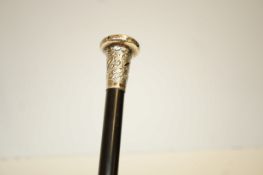 Victorian silver topped swagger stick