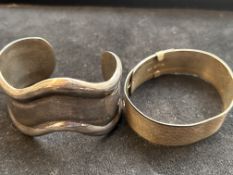 2 Silver bangles