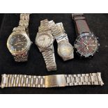 Collection of gents fashion watches, to include Ac