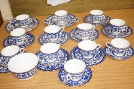 Royal Doulton blue and white flower tea service