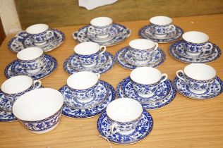 Royal Doulton blue and white flower tea service