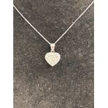 Silver chain and Swarovski pendant