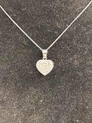 Silver chain and Swarovski pendant