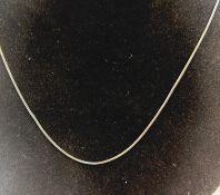18ct white gold chain, weight 6grams, length 18inc