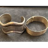 2 Silver bangles