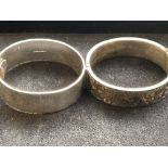 2 Silver bangles