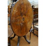 Victorian tilt top table - for restoration