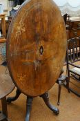 Victorian tilt top table - for restoration